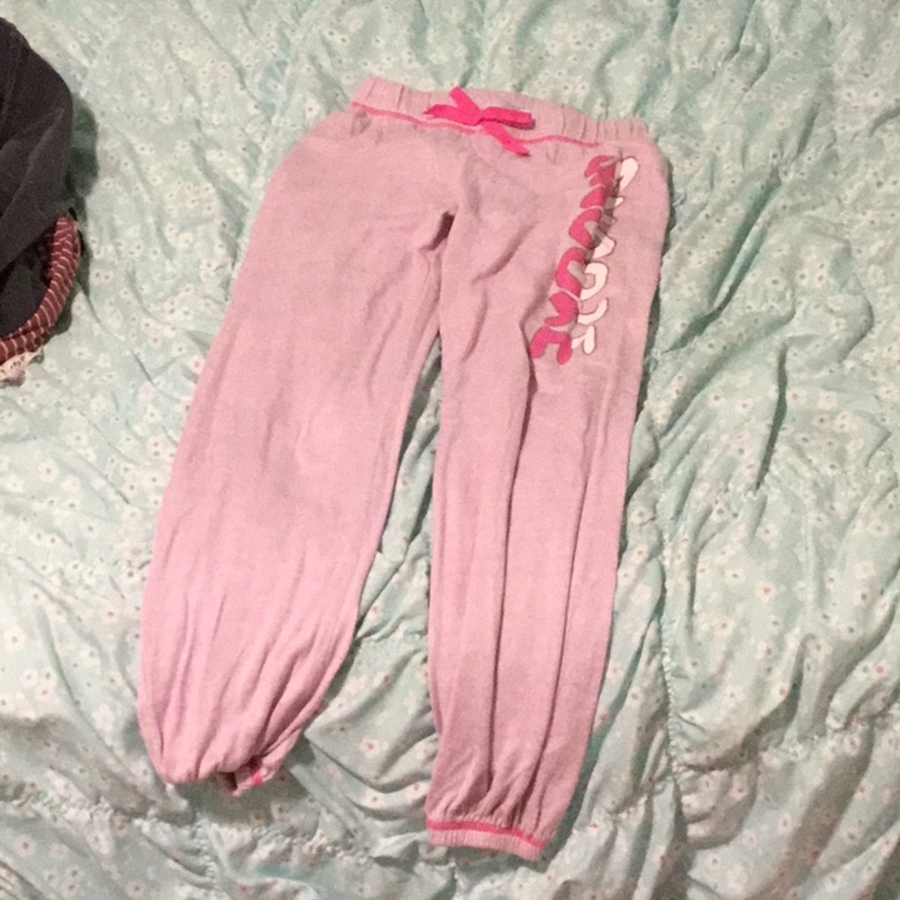 Snooze pink pajama pants kids size L or 14/16